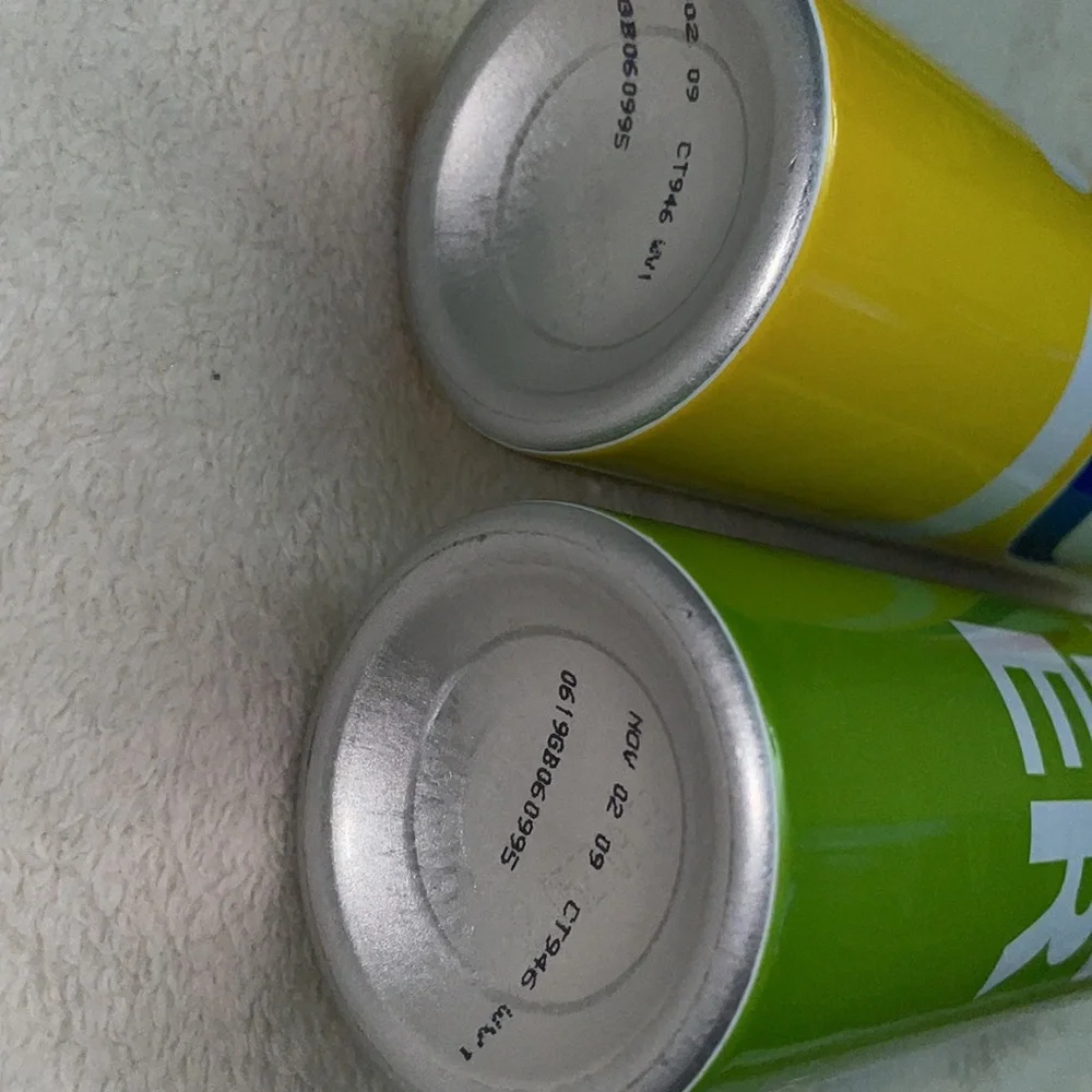 Pepsi collector metal bottles - one yellow JOY - one green TOGETHER - Picture 3 of 4